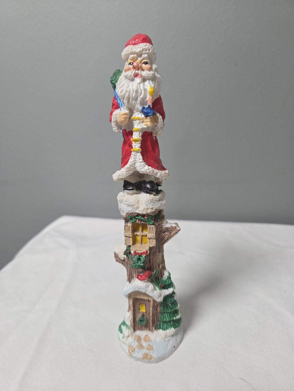 Stacked Santa Claus figurine "pencil Santa